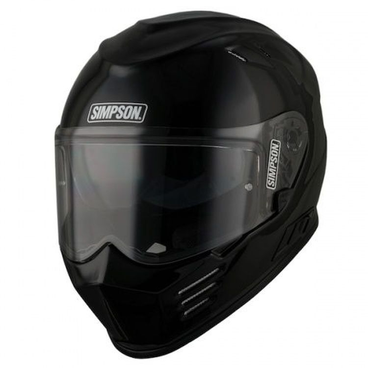 Simpson Venom ECE Motorcycle Crash Helmet Gloss Black